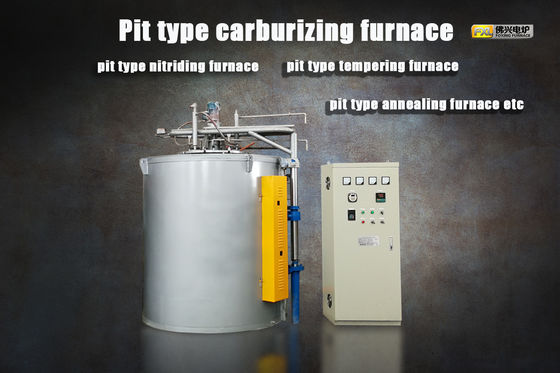 Harga yang bagus Pengolahan panas industri Gas Carburizing Furnace Vertical Pit Type Annealing on line